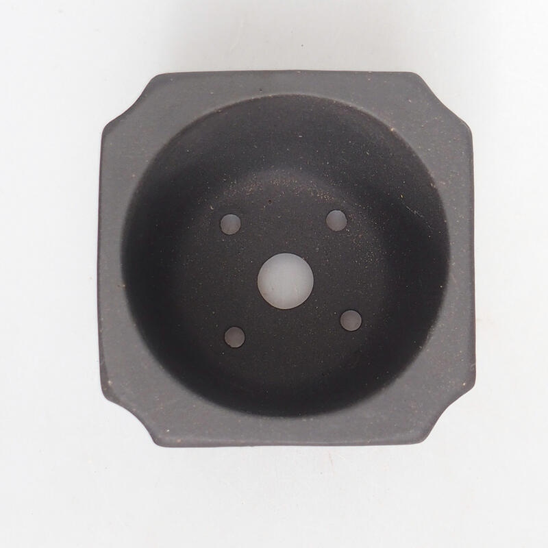 Bol pour bonsaïs 7 x 7 x 6 cm, noir