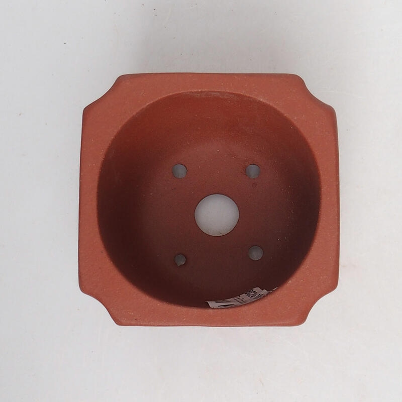 Bol à bonsaï 7 x 7 x 6 cm, couleur brique