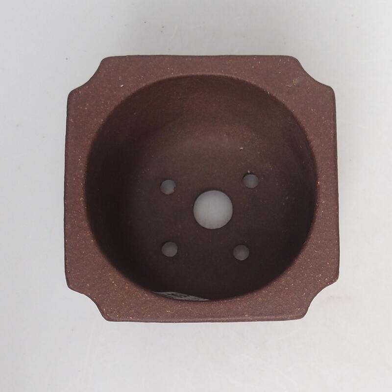 Bol pour bonsaïs 7 x 7 x 6 cm, brun