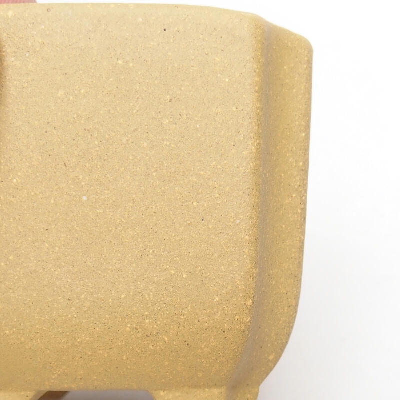 Bol pour bonsaï 7 x 7 x 6 cm, couleur ocre