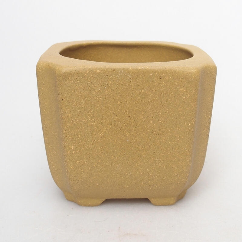 Bol pour bonsaï 7 x 7 x 6 cm, couleur ocre
