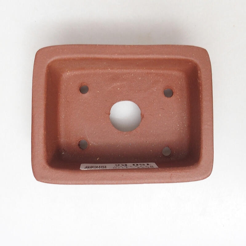 Bol pour bonsaï 9 x 7 x 4 cm, couleur brique