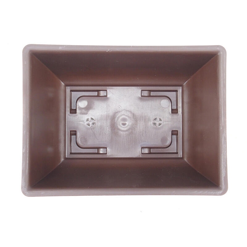 Bol à bonsaï en plastique MP-1 brun - 15 x 11 x 6,5 cm