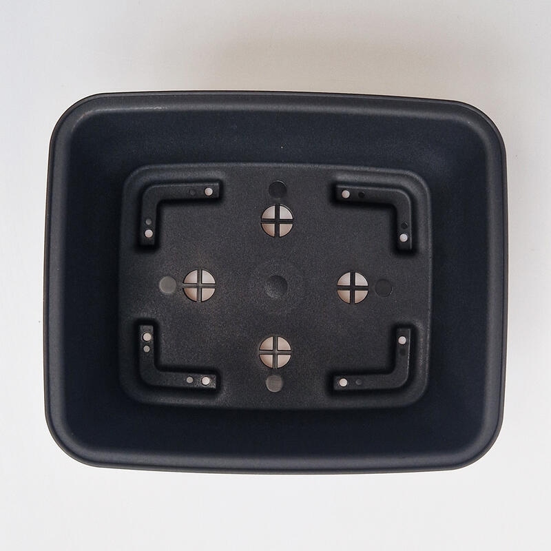 Bol à bonsaï en plastique MP-12 noir - 18 x 15 x 6 cm