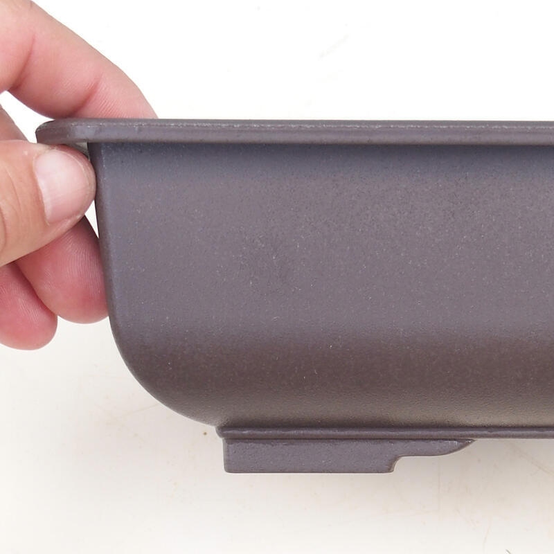 Bol à bonsaï en plastique MP-2vacl Marron - 21,5 x 15,5 x 7,5 cm