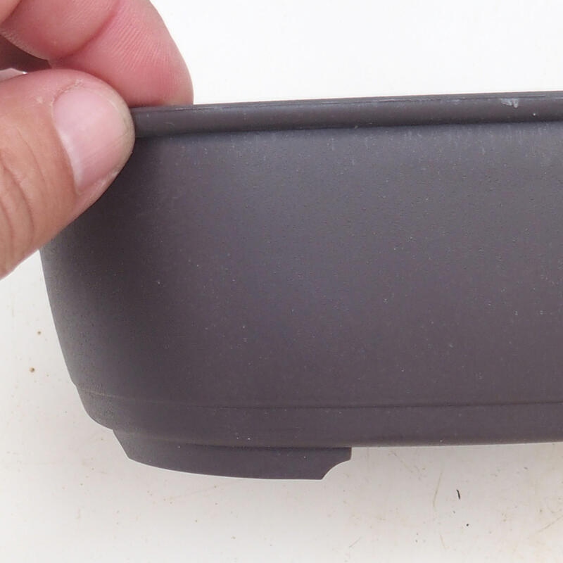 Bol à bonsaï en plastique MP-4 brun - 16 x 12,5 x 6 cm