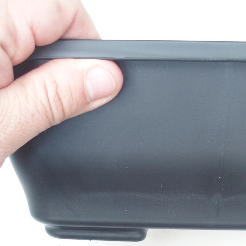 Bol à bonsaï en plastique MP-9 noir - 23 x 19 x 9 cm