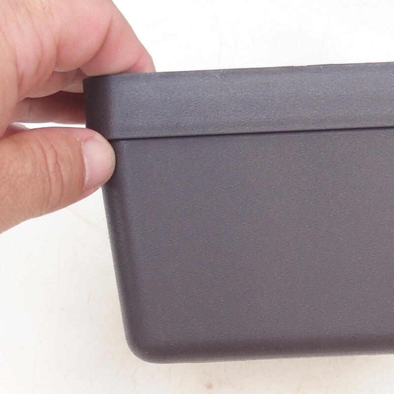 Bol à bonsaï en plastique YMDR-2 brun - 13 x 13 x 9 cm