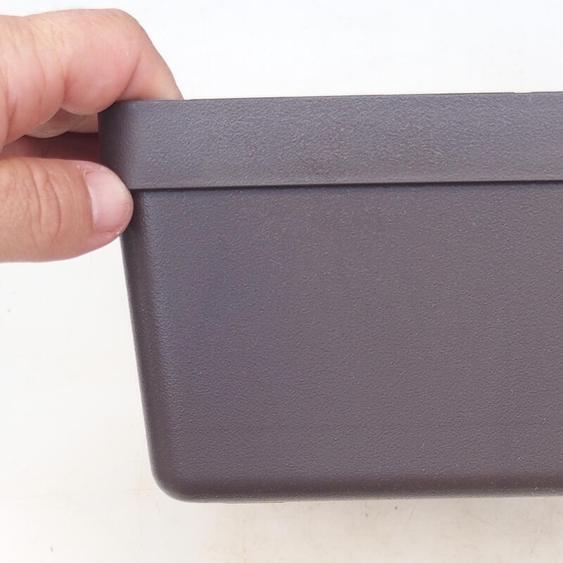 Bol à bonsaï en plastique YMDR-3 brun - 20 x 20 x 10 cm