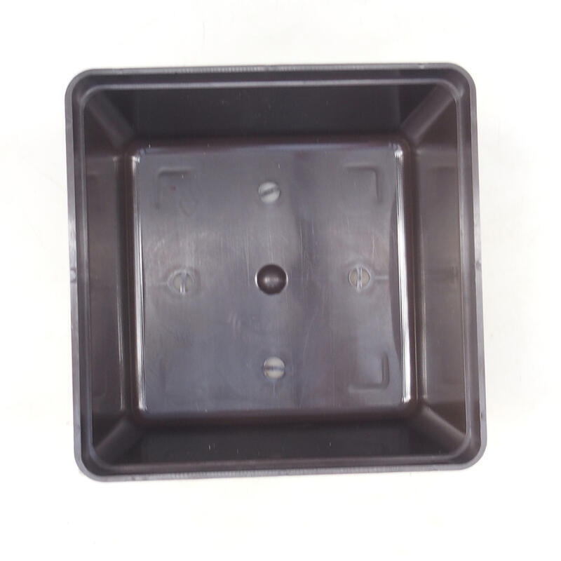 Bol à bonsaï en plastique YMDR brun -1 - 16 x 16 x 10 cm