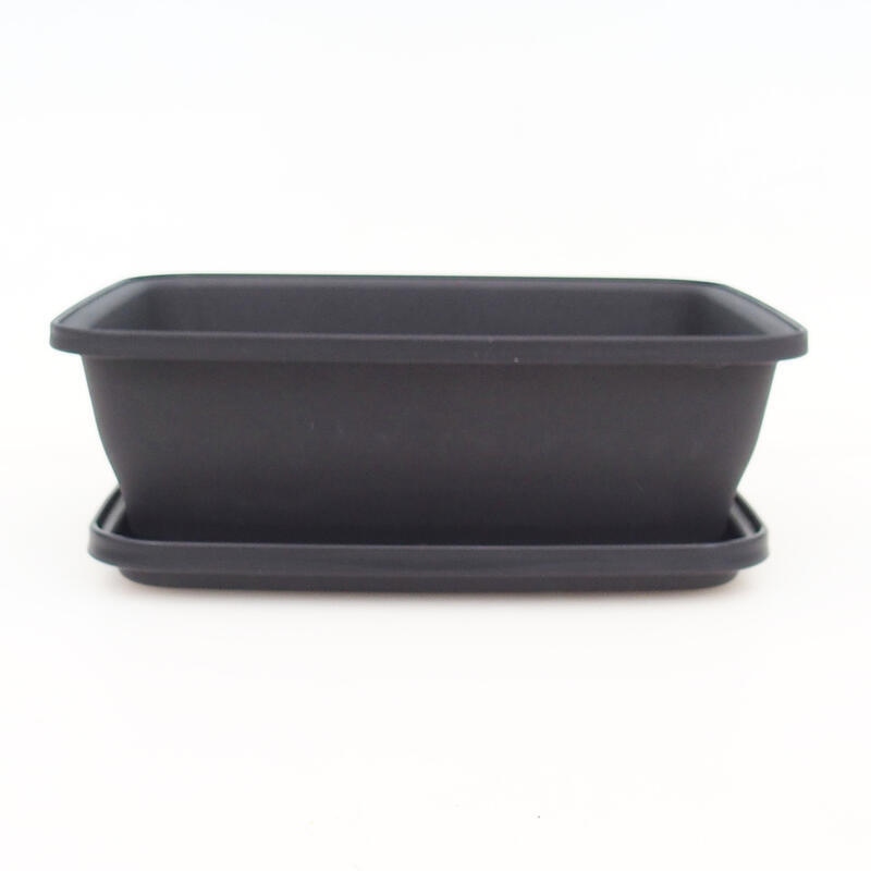 Bol+plateau pour bonsaïs en plastique MP-12 - 18 x 15 x 6 cm