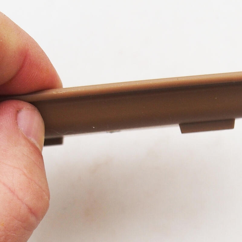 Soucoupe Bonsaï plastique PP-3 café 11 X 8 X 1,5 CM