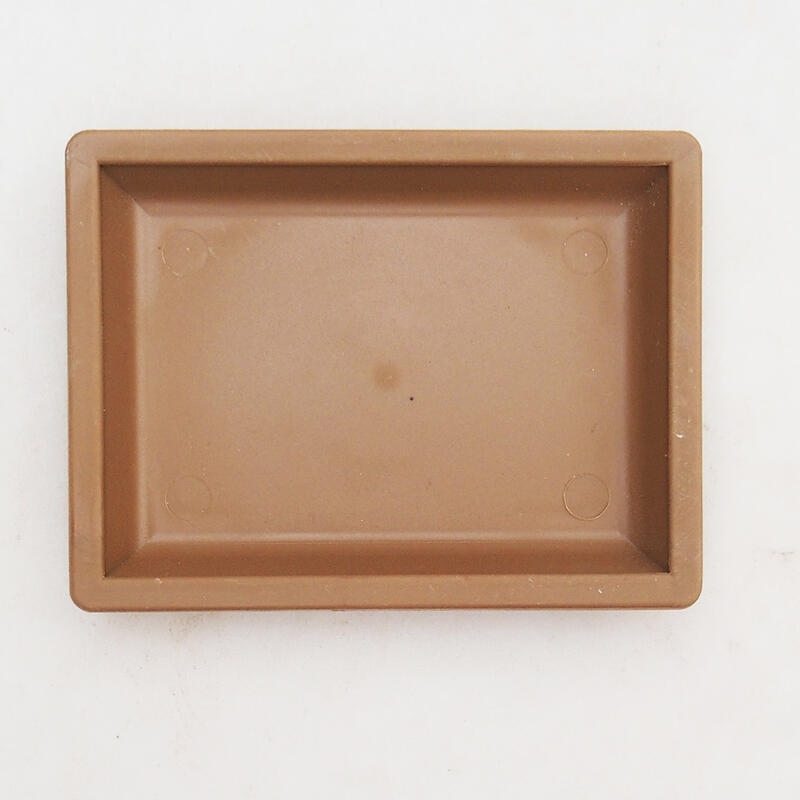 Soucoupe Bonsaï plastique PP-3 café 11 X 8 X 1,5 CM