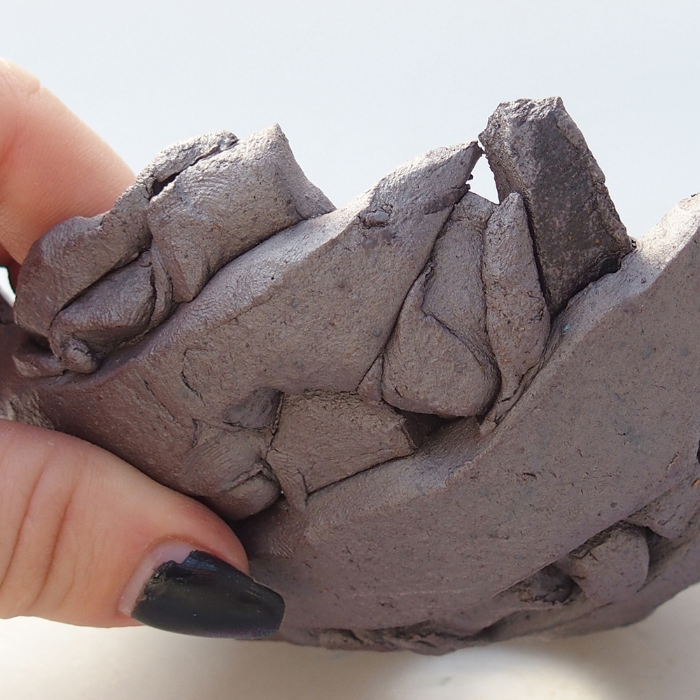 Coquille en céramique 14,5 x 13,5 x 6 cm , couleur métallique