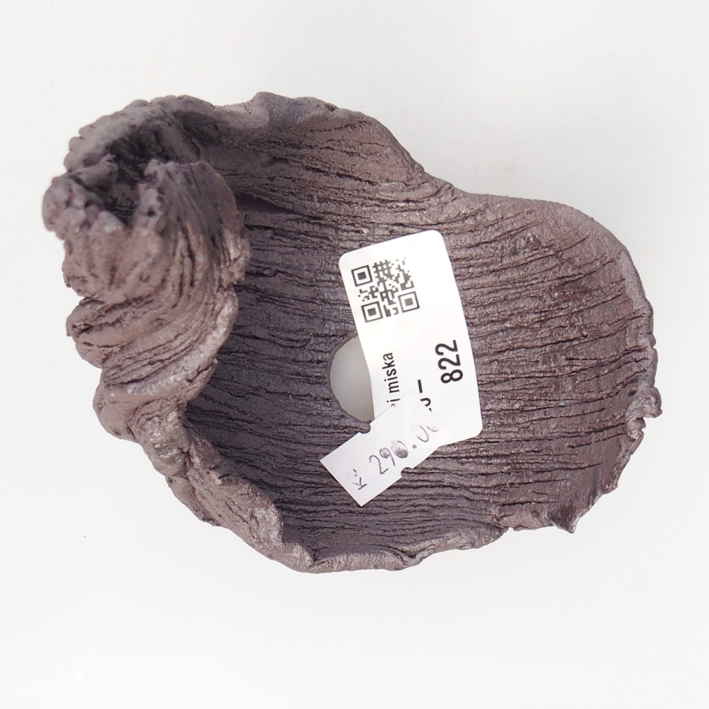 Coquille en céramique 8,5 x 7,5 x 11,5 cm , couleur métallique