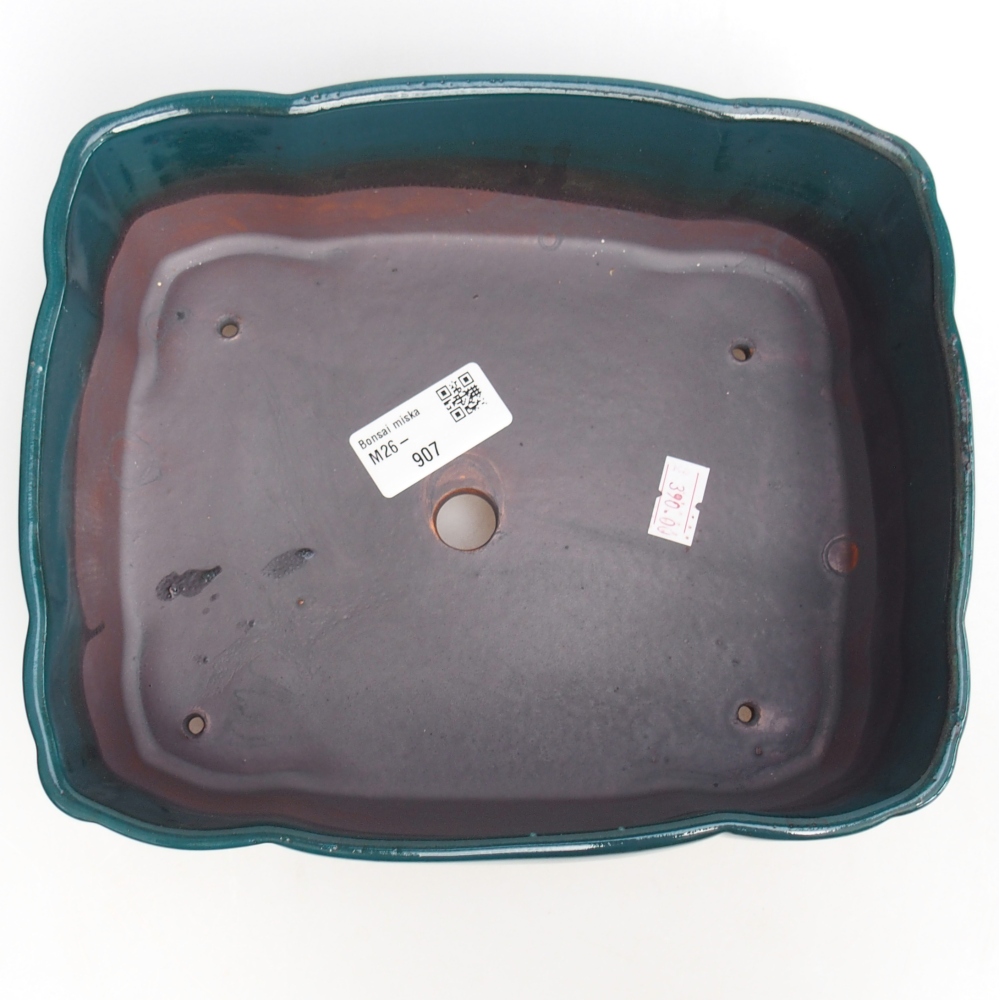 Bol à bonsaï en céramique 21 x 18 x 7 cm, vert