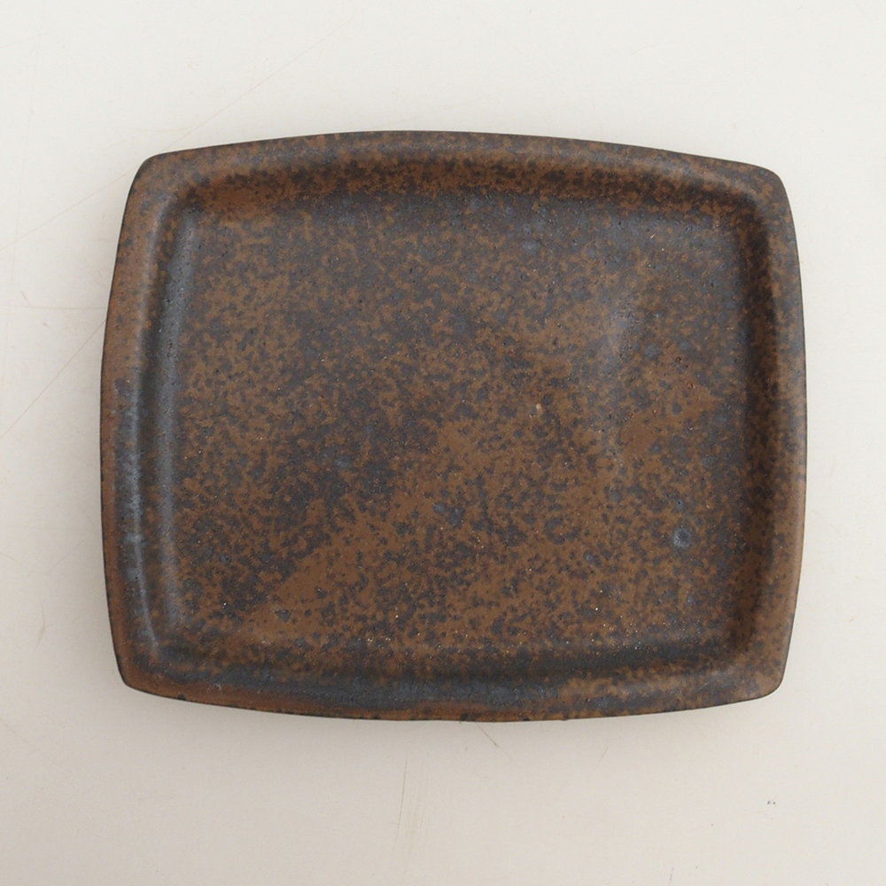 Bol pour bonsaï + soucoupe H11 - 11,5 x 10 x 4 cm - brun