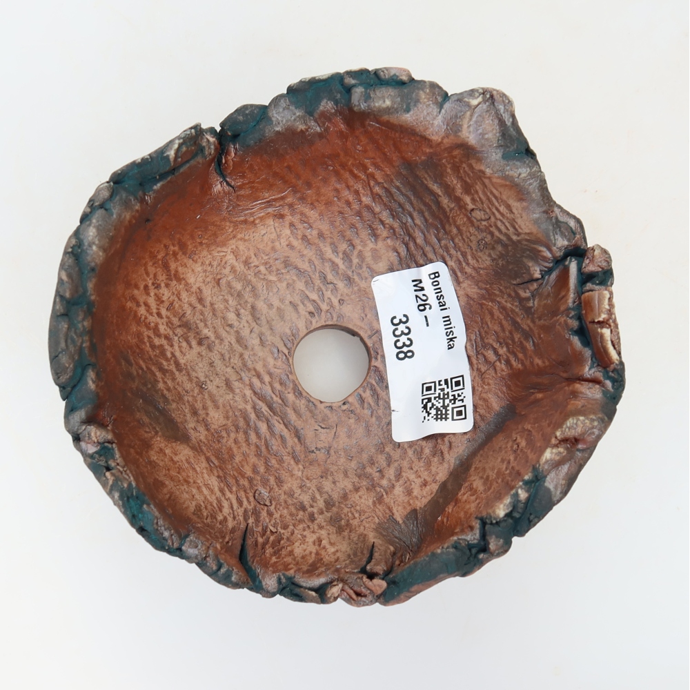 Coquille en céramique  10,5 x 11 x 7 cm , couleur verte
