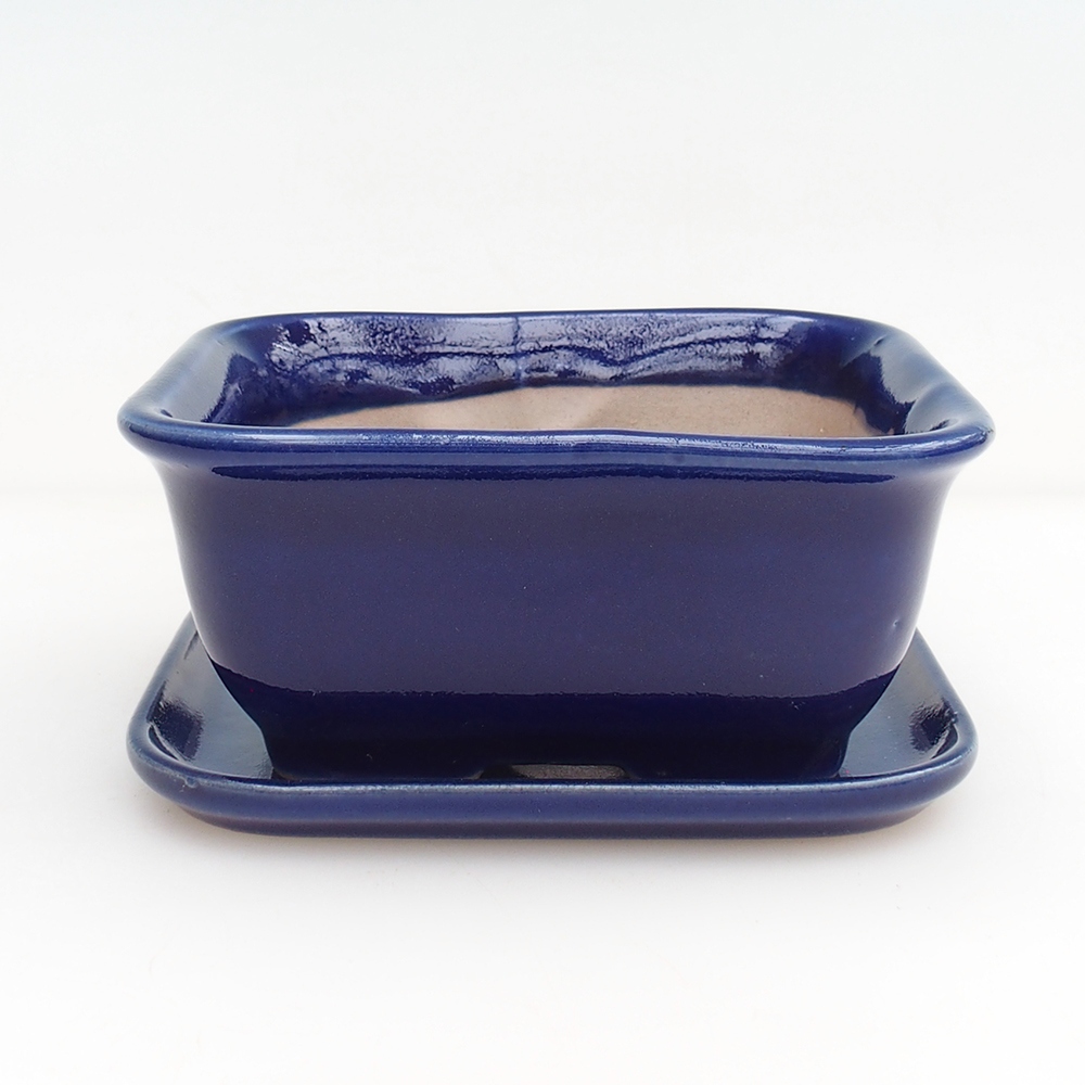 Bol bonsaï + soucoupe H11 - 11,5 x 10 x 4 cm - vert