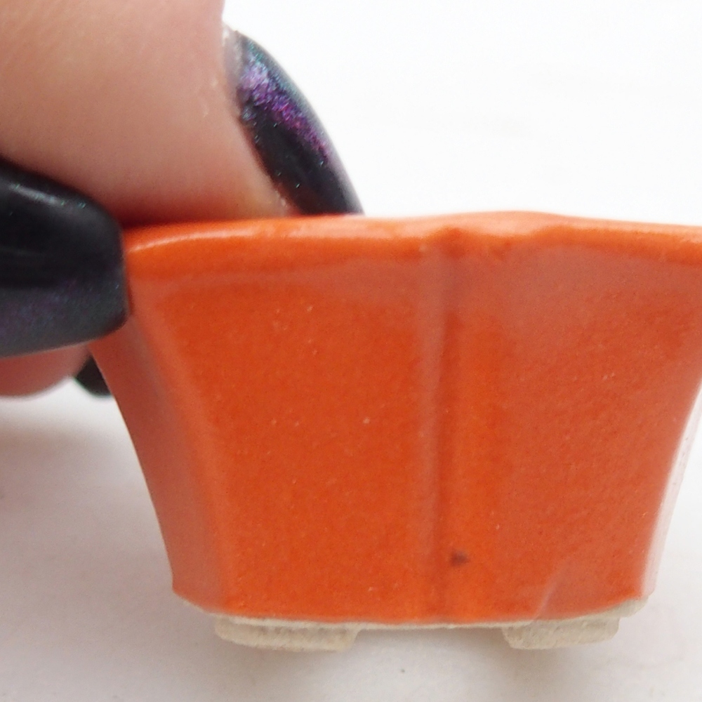 Mini bol bonsaï 3,5 x 3,5 x 2 cm, orange