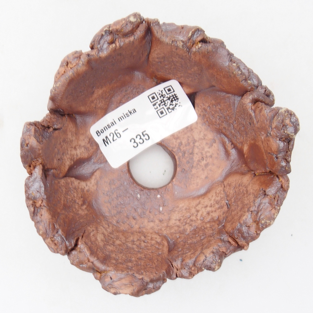 Coquille en céramique 9 x 9 x 5,5 cm , couleur marron