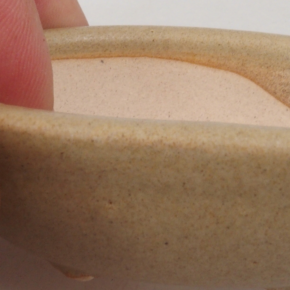 Mini bol bonsaï 7 x 5 x 2 cm, brun