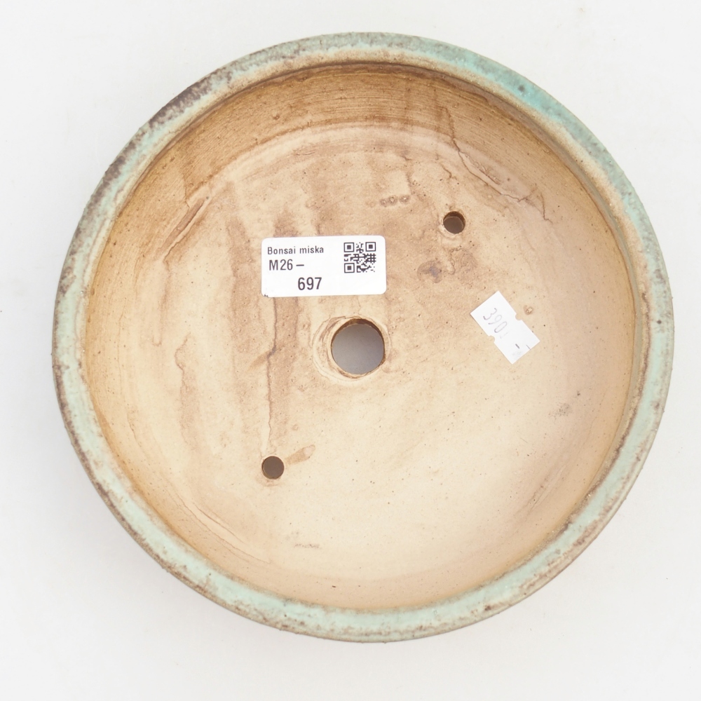Bol à bonsaï en céramique 18 x 18 x 5 cm, vert