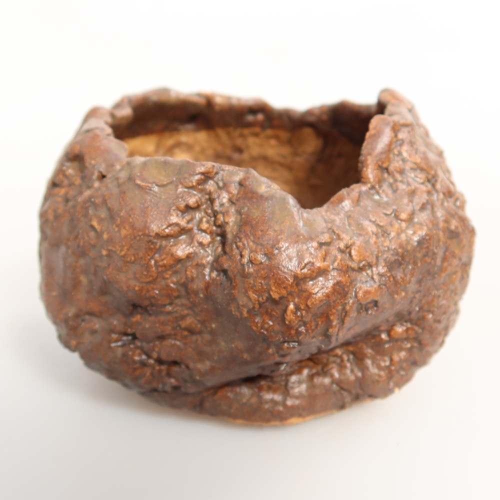 Coquille en céramique  7 x 7 x 5,5 cm, couleur marron