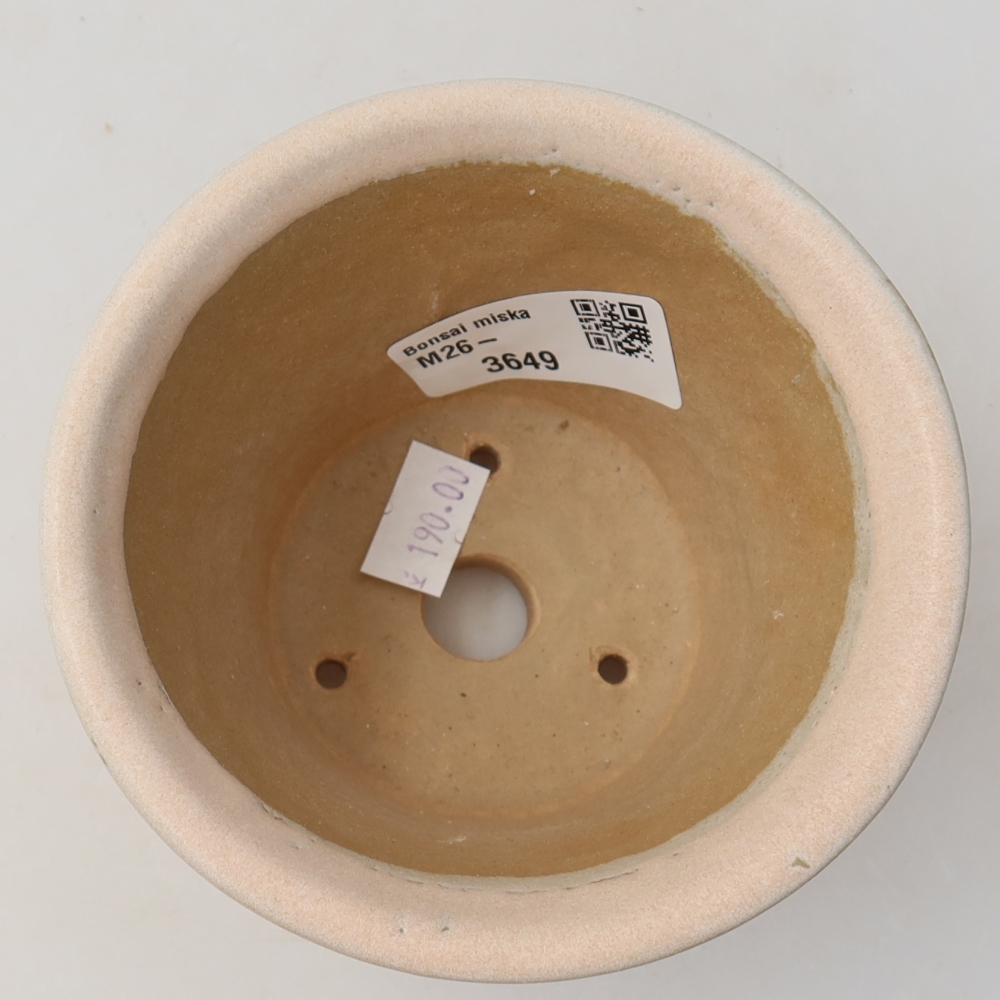 Pot à bonsaï en céramique 11 x 11 x 7 cm, couleur rose