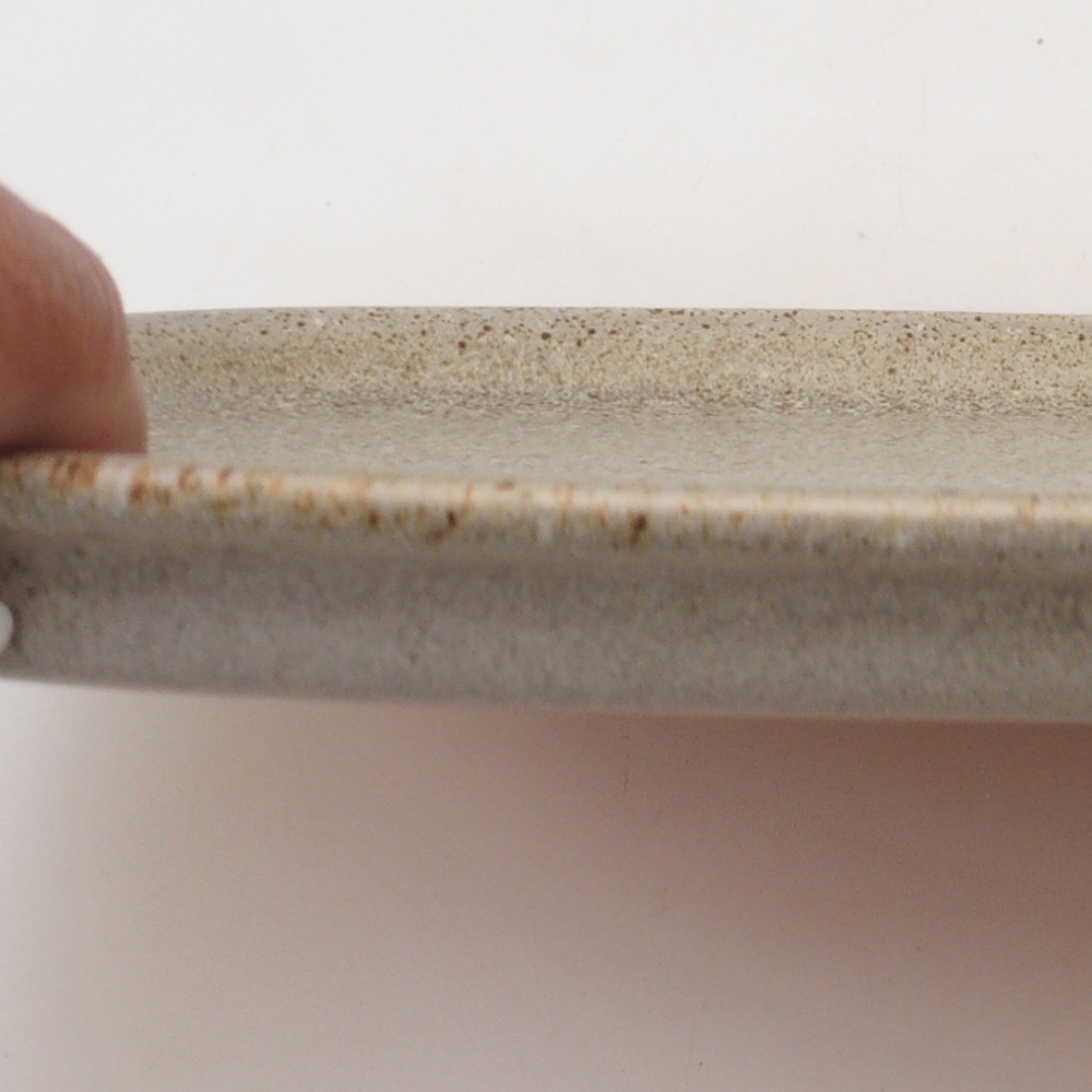 Soucoupe en céramique H09 - 28,5 x 19,5 x 1,5 cm - beige