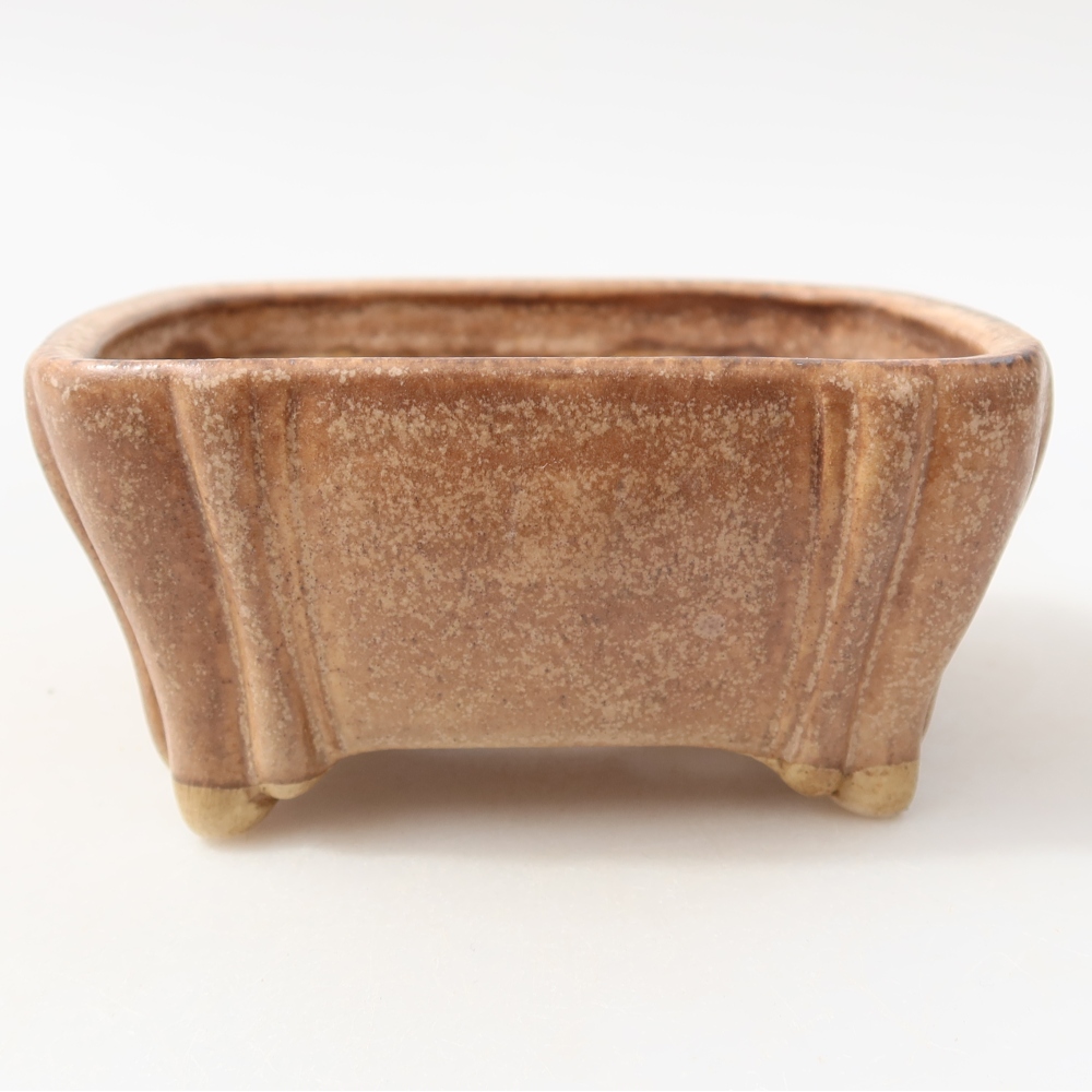 Bol à bonsaï en céramique 10,5 x 10,5 x 4,5 cm, rose