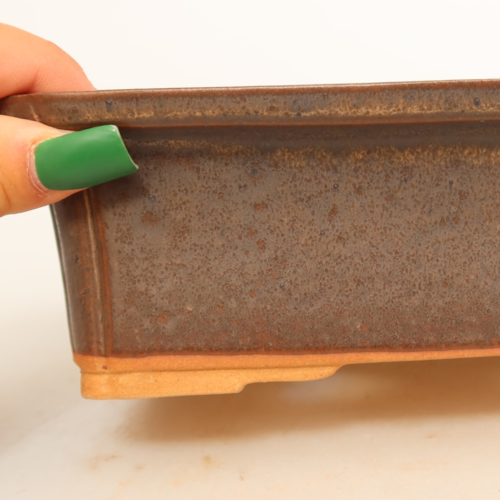 Bol en céramique  20 x 15,5 x 5,5 cm, couleur marron