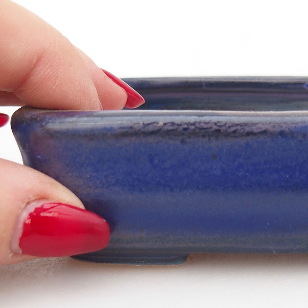 Bol à bonsaï en céramique 125 x 10 x 3 cm, brun