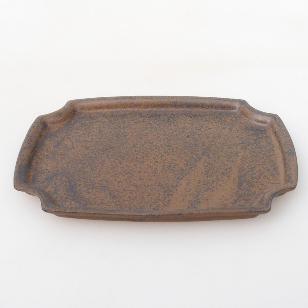 Bol en céramique H03 - 17 x 12,5 x 1 cm - brun