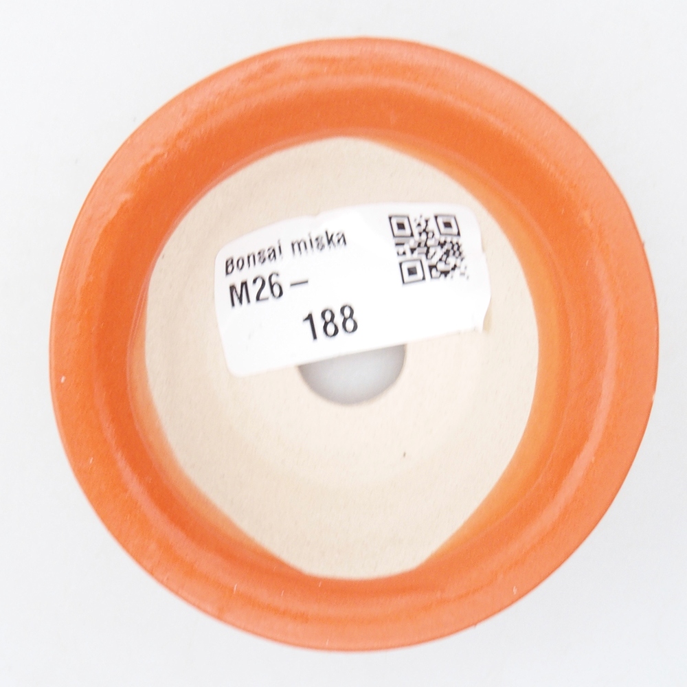 Mini bol bonsaï 7,5 x 7,5 x 3 cm, orange