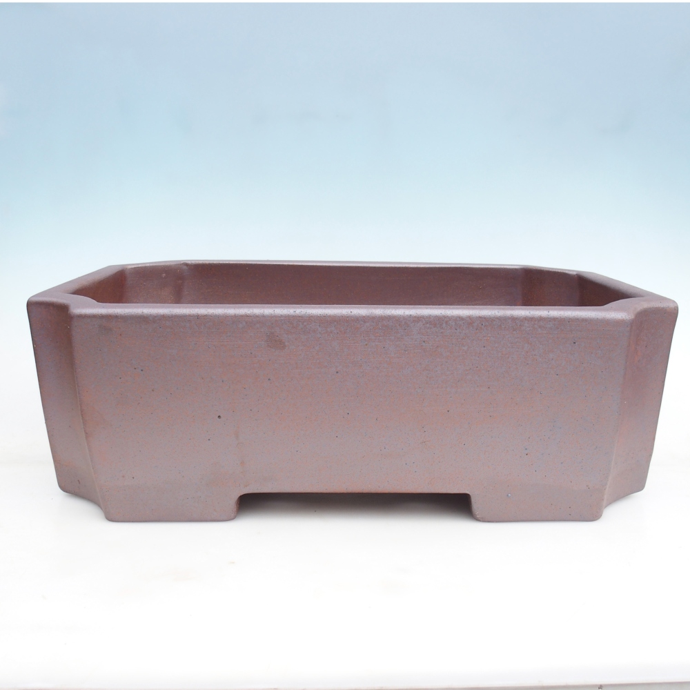 Bol bonsaï en céramique 52,5 x 35,5 x 18 cm , couleur métal - ENLEVEMENT PERSONNEL UNIQUEMENT ou transport sur palette