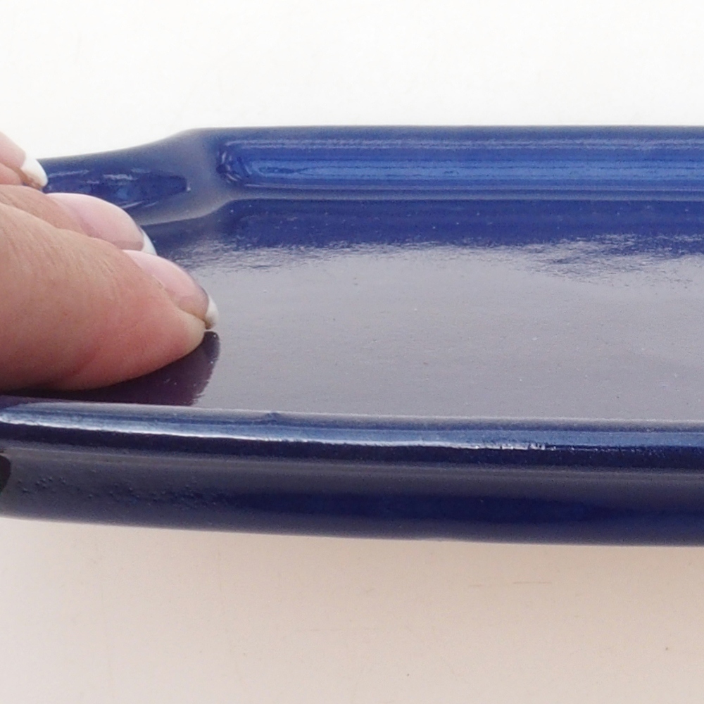 Bol en céramique H03 - 17 x 12,5 x 1 cm - bleu