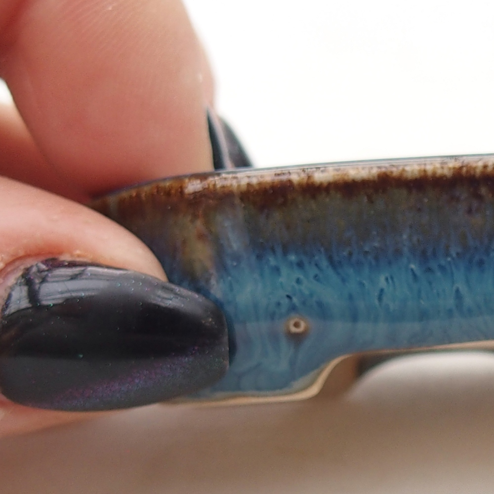 Mini bol bonsaï 5,5 x 4 x 1,5 cm, couleur bleu