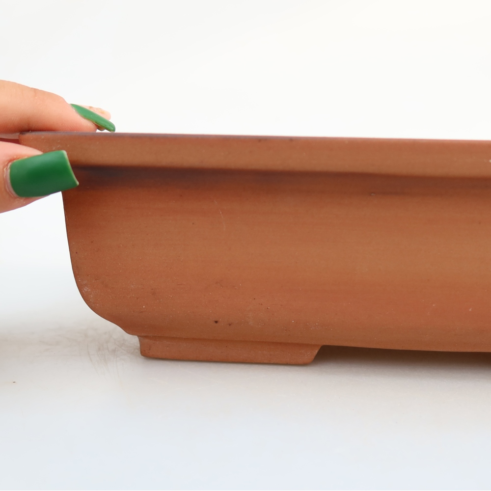 Bol en céramique  24,5 x 19 x 7 cm, couleur brique