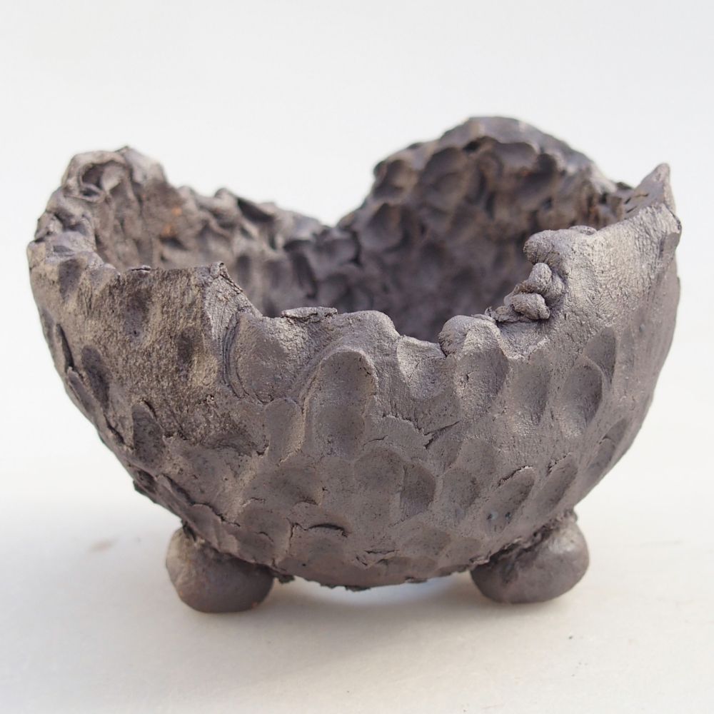 Coquille en céramique 9 x 9 x 6,5 cm , couleur métallique