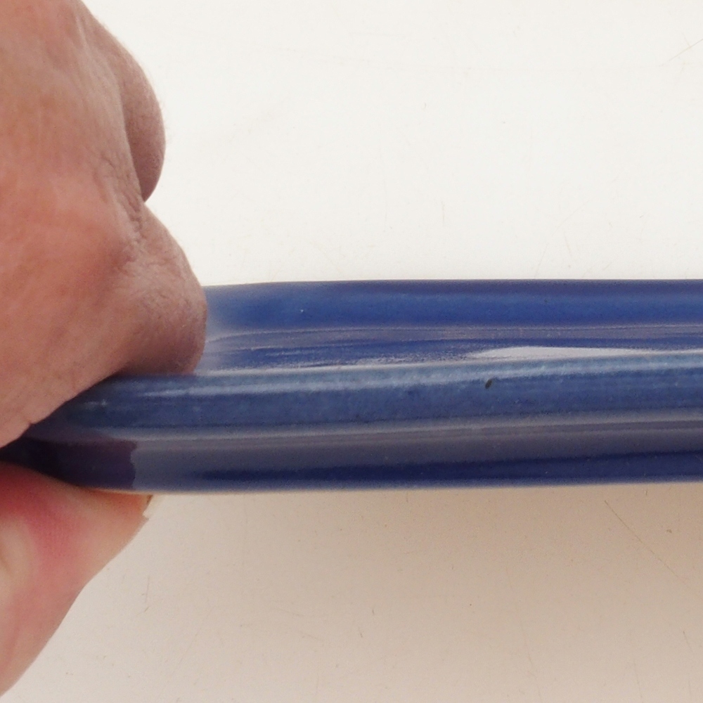 Bol en céramique H50 - 18 x 13 x 1 cm - bleu