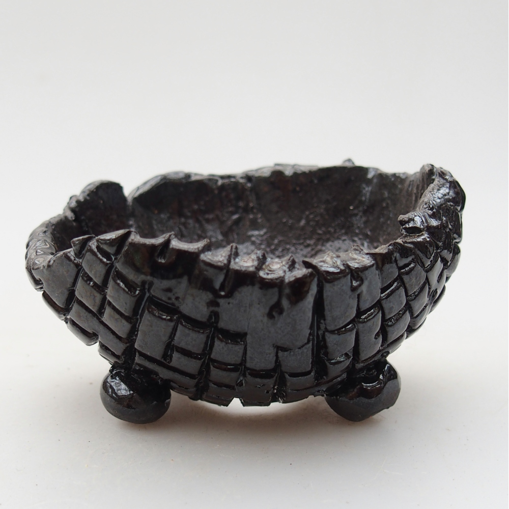 Coquille en céramique 8,5 x 8 x 5 cm , couleur noire