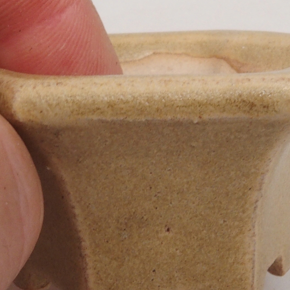 Mini bol bonsaï 4,5 x 4,5 x 2,5 cm, brun