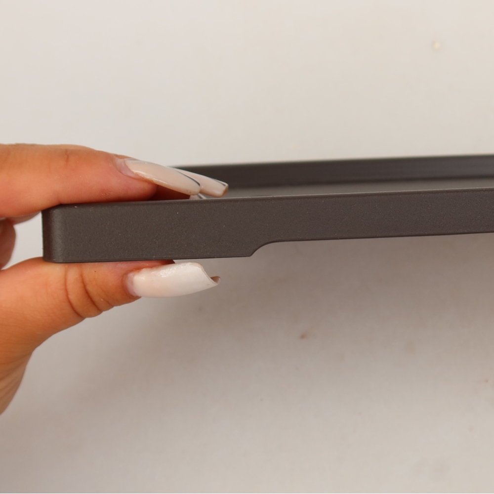 Soucoupe pour bonsaï en plastique PP-2 - 20 x 15 x 1,2 cm, couleur marron