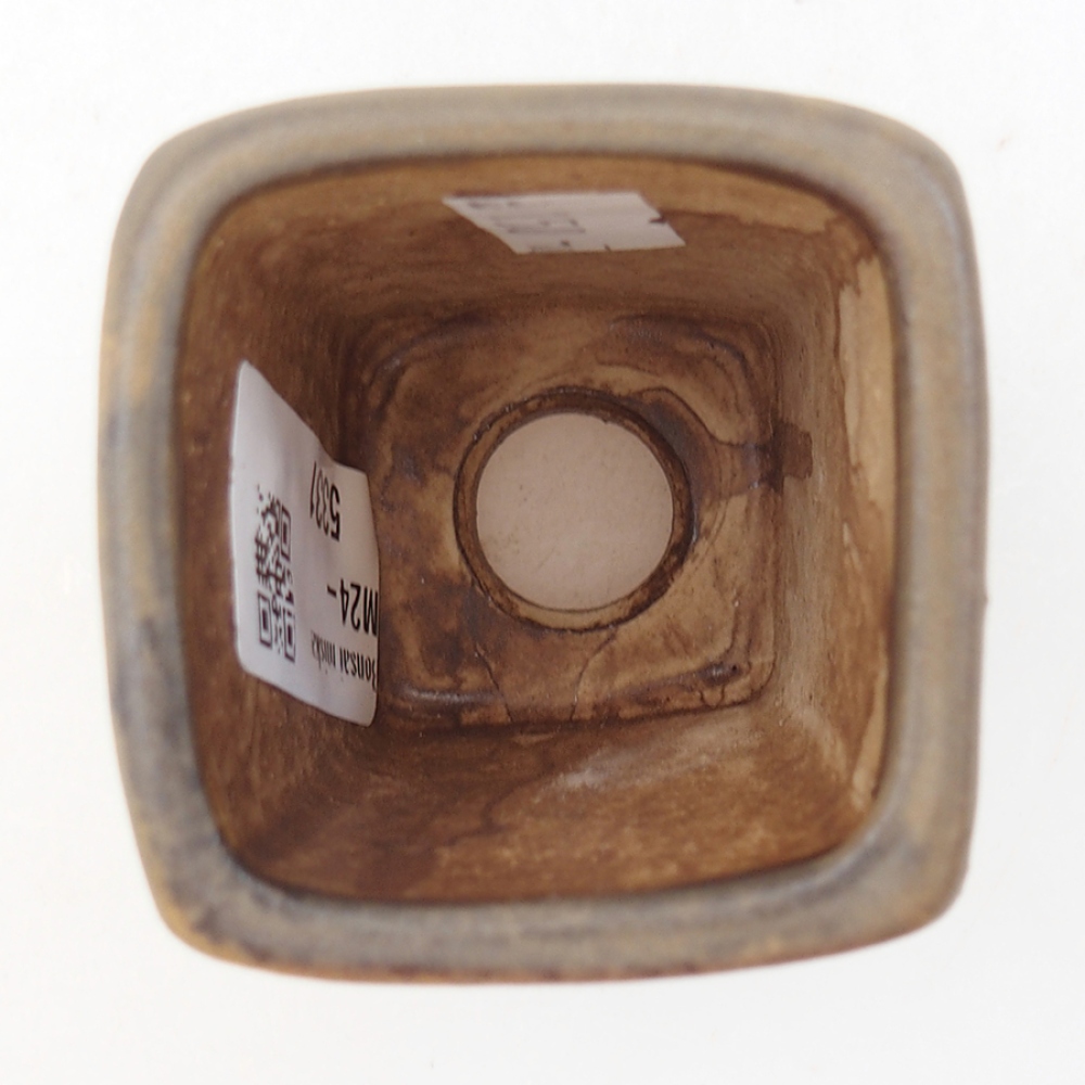 Bol à bonsaï en céramique 5 x 5 x 6,5 cm, brun