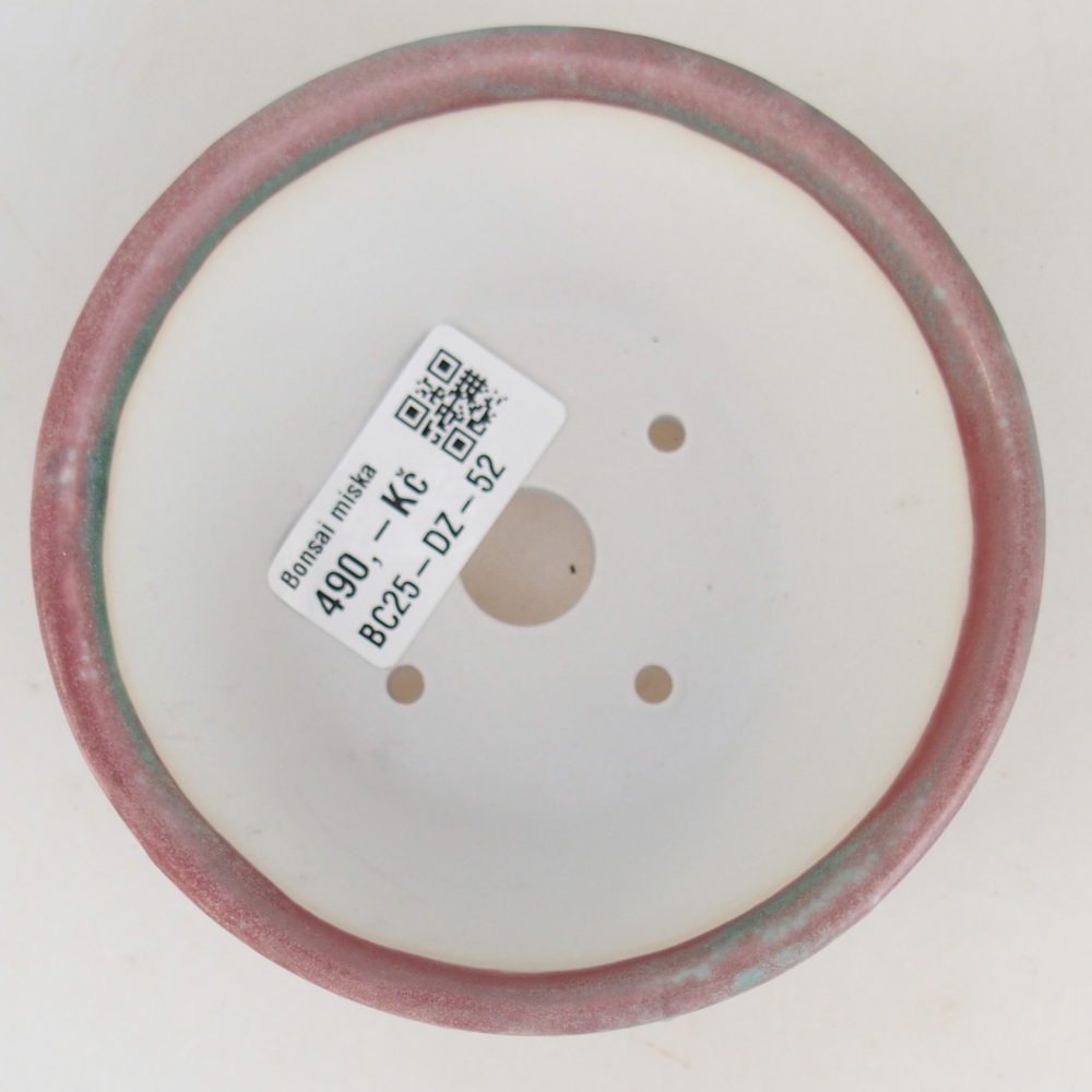 Bol à bonsaï en céramique 10,5 x 10,5 x 5 cm, vert