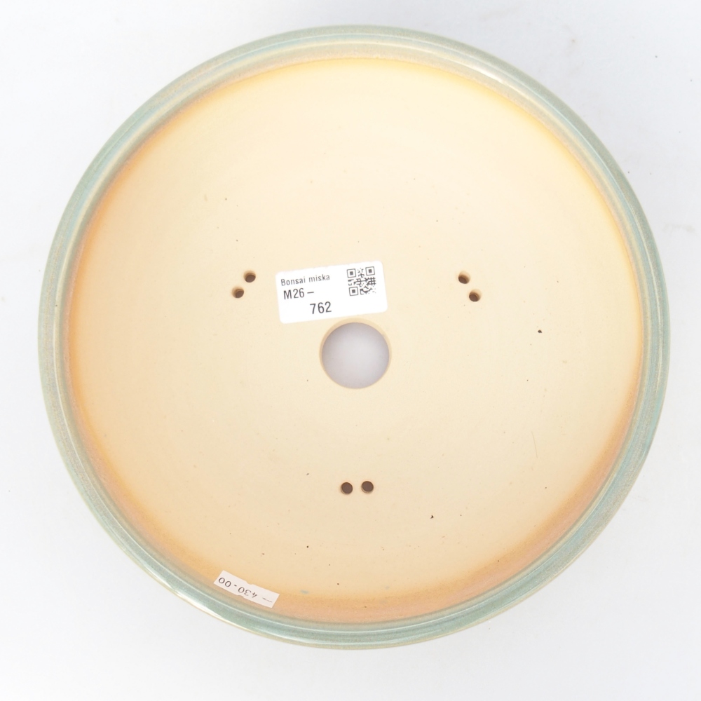 Bol à bonsaï en céramique 20 x 20 x 6 cm, vert