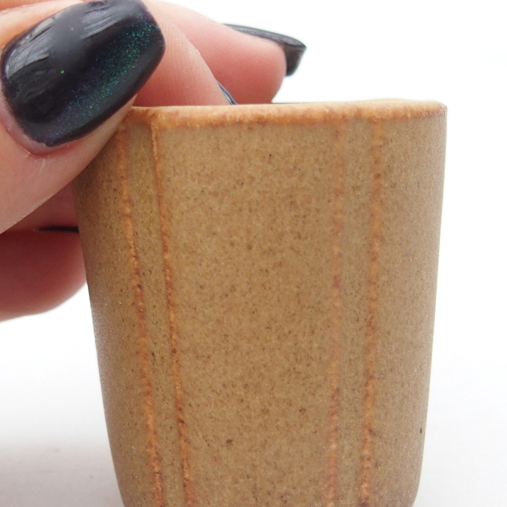 Mini bol bonsaï 4 x 4 x 4,5 cm, brun