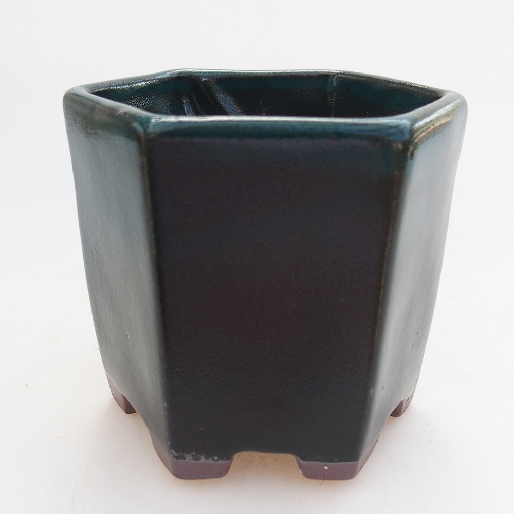 Bol à bonsaï en céramique 9 x 9 x 8 cm, vert