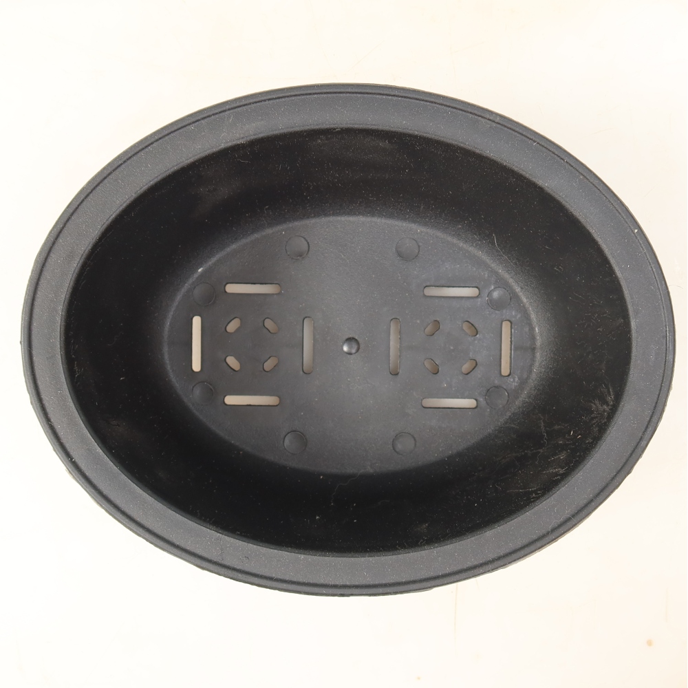 Pot à bonsaï en plastique MP-27 noir - 18,5 x 14,5 x 7 cm